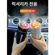 차량용 미니 소형 공기청정기 휴대용 자동차 저소음 공기살균 악취제거 냄새제거 하이 엔드 자동차 가습기 공기 청정기 분무 아로마 테라피 스프레이 자동차 가습 및 향기 블랙 기술 산소 바, 토요타 알파드/윌파/랜드 크루저/프라도 세나 크라운 랜