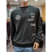 지프 Jeep 남녀공용 와펜 프린트 믹스 맨투맨 JM1TSU865