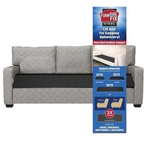 Product Trend 의자 소파 2인용 소파 매트리스 또는 소파 쿠션 지지용 가구 수리 매우 편안한 미끄럼 방지 조절 가능한 시트 지지대 가구 수명 연장 스틸 16, Black_Sofa (66 x 17 )