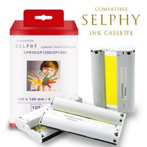 캐논 셀피 카트리지 프린터 잉크 Canon Selphy CP1300 CP1200 CP910 호환, 5pcs