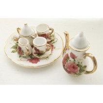 미니어처 수집용 찻잔세트 키덜트 납골당미니어쳐, 진핑크