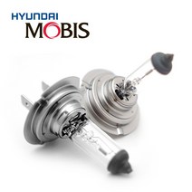 현대모비스 순정교체형 램프 전조등 안개등 헤드라이트 12V 24V H4 H7 롱라이프, 1세트, 모비스 제논화이트_H3_12V 55W