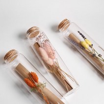 Dearest 유리병 기념일 남자친구 편지지 꽃 감동 편지 여자친구 2주년선물 사과편지, 퍼플선셋