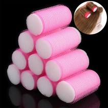 헤어 웨이브컬 링 스폰지 벨크로 롤러 구르프10p, 1