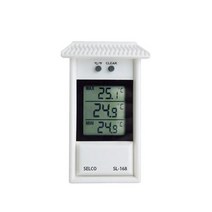 SELCO 셀코 최고최저온도계 SL-168 온도측정 비닐하우스 농장 학교, 1개