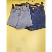 행텐주니어 여아 3.5부 롤업 청바지 아동키즈 스판 좋고 핏이 예쁜 반바지 매장 