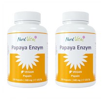 Nord Vital 엔자임 파파야 효소 Papain 비건 데일리 도스 Papaya Enzym Pd. 150정 2개