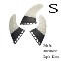 여러 크기 Fut-3-Fin 통관 판매 S M 대형 서핑 보드 핀 트라이 세트 액세서리 Carbonfiber 지느러미, 21 White-S