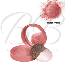 거울과 브러시 BOURJOIS 리틀 라운드 팟 블러셔 모든 색상, 74 핑크 앰버