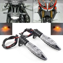자동차용품싸게파는곳 문콕 BMW HP4 S1000R F800R/GT/GS K1300R/S 페어 클리어 오토바이 프론트 LED 턴 시