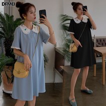 DFMEI 슬림핏 봄여름 미디 톱 원피스