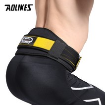 aolikes 휘트니스 무게 리프팅 벨트 바벨 아령 훈련 뒤로 지원 역도 GYM 스쿼트 파워 허리 받침대, Black with yellow, M