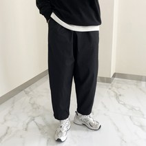 데일트 남성용 밴딩 배기 와이드 팬츠