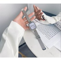[용꼬리용용] 애플워치 스트랩 베스트 모음 SE 3 4 5 6 7 8, 실버