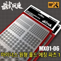 모식완조 마이너스 원형 몰드 엣칭플레이트 MX001