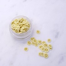 클레이앤데코 과일 폴리머 슬라이스 5g 미니어처, 바나나