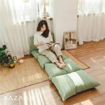 [바자르] 코지 소프트 멀티 쿠션 세트 (5단), 색상:그린