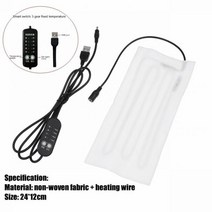 매트 패드 USB 열선 5V 섬유 히터 탄소 전기 난방 재킷 부드러운 쿠션 겨울 남자 조끼 의류 따뜻한 따뜻하게 유지, [12] As Pic Show