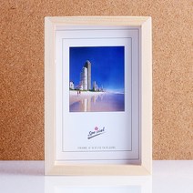 썸띵 미니 나무 프레임 인테리어 소품 캘리그라피 드라이플라워 기념품 사진 포토 액자, 랜덤