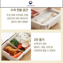 수저세트 다이어트 헬스식단 도시락통 안전인증 850ml패스트클릭, 1통, 핑크