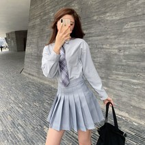 위위브렌 빅사이즈 교복 유니폼 세트 긴팔 의상 학생 학교 jk유니폼 셔츠 스커트
