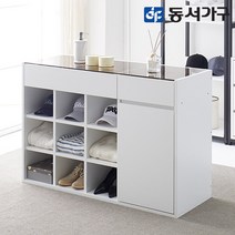 동서가구 홈즈 드레스룸 디바이더 아일랜드 수납 서랍장 600 800 1200, 1200오픈형, 홈즈_화이트_HSG106-1