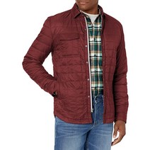 Cutter & Buck 남성용 레이니어 셔츠 재킷 보르도