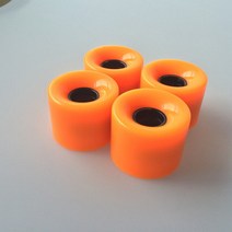 10 세트 (40 pcs) 60x45mm Pu 스케이트 보드 바퀴 크루저 블랭크 프로에 적합, 04 orange