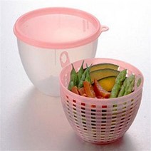 일본 타이거크라운 렌지전용 찜기(블루 핑크 색상선택)/야채탈수/캐니스터/밀폐용기/찜기전용/야채찜기