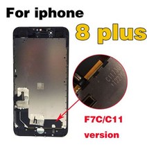 아이폰액정 본체 액정수리 LCD 공장 오리지널 Lcd 리퍼비시 아이폰 6s 7 8 플러스 Ecran 터치 X XR 디스플레이 11 스크린 트루톤 교체용 수리 부품 부품 예비 파츠, 8P C11 Ori Black