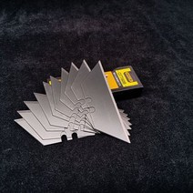 전문 가죽 공예 유틸리티 나이프 교체 가능 잠금 블레이드 스카이빙 커터 DIY 절단 도구, 10pcs Blade
