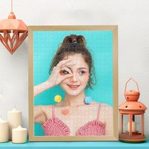 트렌드포유 DIY 직소퍼즐 사진퍼즐 퍼즐액자 주문제작 300 500 1000피스 1500 2000 퍼즐제작 집에서할수있는취미, 755 x 505 size 1314 piece, 조립 + 오크 액자