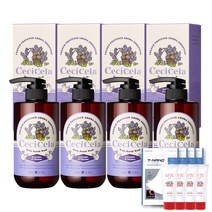 쎄씨쎌라 프렌치 아로마 바디스크럽 라벤더 앤 백리향 500ml+마스크 화이트S 손소독제 증정, 4개