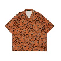 남자 반팔 셔츠 개성 셔츠 레오파드 박시 톱 하늘비즈 A8 I343S079