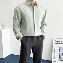 데일트 남자 링클프리 스판 히든 셔츠 남방