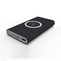 고속보조배터리 대형 무선 슬림 미니 외장배터리 50000mah qi 은행 대용량 휴대용 외부 충전 전화 충전기 xiaomi samsung iphone13, 검은색, 없음