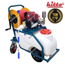 혼다 주행식 엔진분무기 50L 밀차식 HS-5100(GX35) 농약 살포 소독 100M호스장착, GX35 수동 황동펌프, 1개