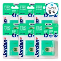 조르단 치실 익스팬드 넓은 치아용 25M 6개, 없음, 상세설명 참조