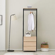 심플라인행거 600 3단 1인가구 서랍장 미니 옷장 수납장 옷걸이wxy709, MMSg_화이트