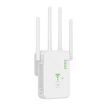 듀얼 밴드 5GHz/2.4GHz 무선 와이파이 리피터 안테나 4 개 라우터 3 모드 영국/미국/EU 홈 호텔 용 와이드 커버리지, White UK