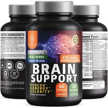 N1N 최상급 북부 Nootropics 41가지 강력한 성분 DMAE 구리 아연 및 바코파 몬니에리 육아 기억력 영구도 에너지를 위한 천연방향제 영구식물 60개