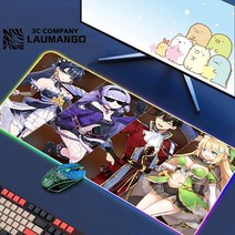 에픽 세븐 Rgb 마우스 패드 게이머 키보드 매트 책상 애니메이션 카펫 Pc 빅 게임 캐비닛 확장, 14 GG002315_02 RGB300x600x3mm