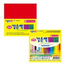 종이나라 단면 색종이 소 01.밝은빨강, 1개
