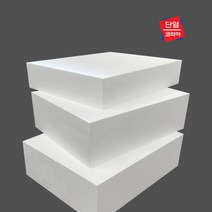 스티로폼 압축 스티로폼 조각용/미술용/흰색 스티로폼 900 x 1800 (10T - 600T), 스티로폼 3호 80T 900x1800 (1장), 1개