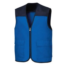 데피 TC 배색 조끼(DV331) 블루