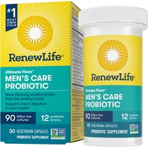 리뉴라이프 Renew Life 멘스 컴플리트 얼티미트 플로라 14 프로바이오틱 스트레인 베지터블 캡슐, 30개입 × 1개