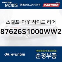 올뉴 싼타페TM 순정 사이드미러 커버(백미러 스캘프) 우측(화이트 크림) (87626S1000WW2)