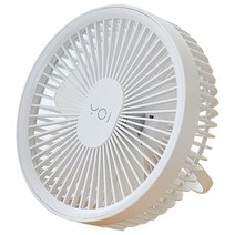 요아이 LED 무선 팬 4000 휴대용 선풍기, YTF-222FWH, 화이트