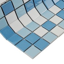 시트라인 자기질모자이크타일 25mm 화이트오션믹스 [유광], 1장