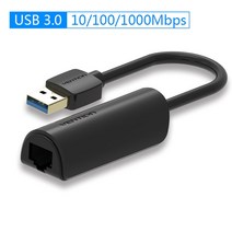 Vention-USB 3.0 2.0 이더넷 어댑터 USB 3.0 RJ45 Lan 네트워크 카드 Windows10 8 8.1 7 XP Mac OS 노트북, 02 USB 3.0 Black